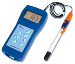 pH-метр-милливольтметр pH-410 в комплекте с блоком питания, термодатчиком, комбинированным pH-электродом